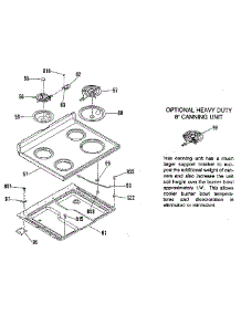 Main Top Section parts for Sears Cooktop 9116248812 from AppliancePartsPros.com