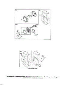 Kit-Rewind / Blower Housing parts for Briggs & Stratton Lawn & Garden Engine 91200 (0002-1388) from AppliancePartsPros.com