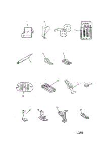 Attachment Set parts for Singer Mechanical Sewing Machine 9134 from AppliancePartsPros.com