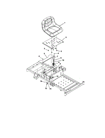 Seat & Seat Support parts for Ariens Rear-Engine Riding Mower 91513100 (000101) from AppliancePartsPros.com