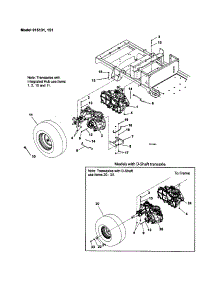 Transaxle / Dump Valves / Rear Wheels parts for Ariens Rear-Engine Riding Mower 91515500 (000101) from AppliancePartsPros.com