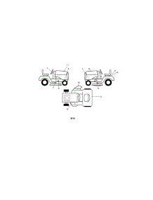 Decals parts for Craftsman Front-Engine Lawn Tractor 917203780 from AppliancePartsPros.com
