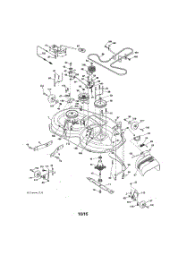 Mower Deck parts for Craftsman Front-Engine Lawn Tractor 917203801 from AppliancePartsPros.com