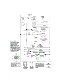 Schematic Diagram parts for Craftsman Front-Engine Lawn Tractor 917203801 from AppliancePartsPros.com