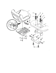 Seat Assembly parts for Craftsman Riding Mower & Tractor 917203811 from AppliancePartsPros.com