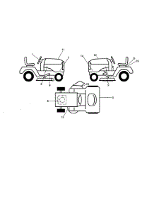 Decals parts for Craftsman Riding Mower & Tractor 917203811 from AppliancePartsPros.com