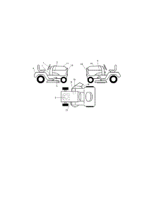 Decals parts for Craftsman Front-Engine Lawn Tractor 917203820 from AppliancePartsPros.com