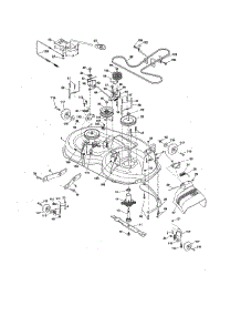 Mower Deck parts for Craftsman Riding Mower & Tractor 917203824 from AppliancePartsPros.com