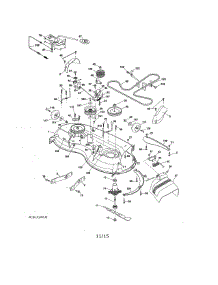 Mower Deck parts for Craftsman Front-Engine Lawn Tractor 917203830 from AppliancePartsPros.com