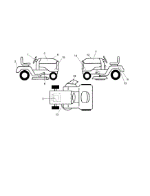 Decals parts for Craftsman Front-Engine Lawn Tractor 917203830 from AppliancePartsPros.com