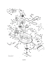 Mower Deck parts for Craftsman Front-Engine Lawn Tractor 917203840 from AppliancePartsPros.com