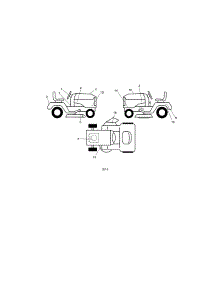 Decals parts for Craftsman Front-Engine Lawn Tractor 917203840 from AppliancePartsPros.com
