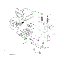 Seat Assembly parts for Craftsman Riding Mower & Tractor 917203841 from AppliancePartsPros.com