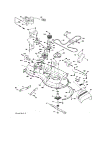 Mower Deck parts for Craftsman Riding Mower & Tractor 917203841 from AppliancePartsPros.com