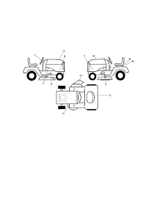 Decals parts for Craftsman Front-Engine Lawn Tractor 917203850 from AppliancePartsPros.com