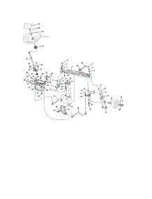 Steering parts for Craftsman Front-Engine Lawn Tractor 917203861 from AppliancePartsPros.com