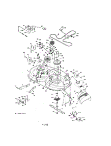 Mower Deck parts for Craftsman Front-Engine Lawn Tractor 917203861 from AppliancePartsPros.com