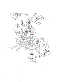 Mower Deck parts for Craftsman Front-Engine Lawn Tractor 917203900 from AppliancePartsPros.com