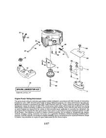 Engine parts for Craftsman Front-Engine Lawn Tractor 917203901 from AppliancePartsPros.com