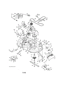 Mower Deck parts for Craftsman Front-Engine Lawn Tractor 917203901 from AppliancePartsPros.com