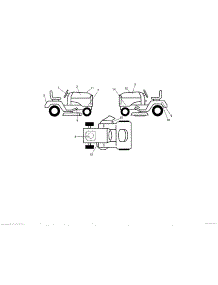 Decals parts for Craftsman Front-Engine Lawn Tractor 917203901 from AppliancePartsPros.com