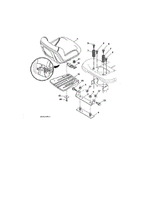 Seat Assembly parts for Craftsman Front-Engine Lawn Tractor 917203911 from AppliancePartsPros.com