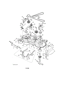 Mower Deck parts for Craftsman Front-Engine Lawn Tractor 917203920 from AppliancePartsPros.com