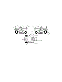 Decals parts for Craftsman Front-Engine Lawn Tractor 917203921 from AppliancePartsPros.com