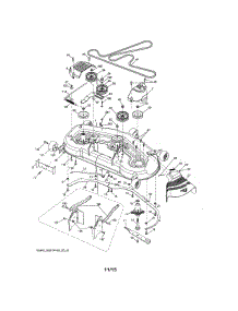 Mower Deck parts for Craftsman Front-Engine Lawn Tractor 917203930 from AppliancePartsPros.com