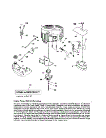 Engine parts for Craftsman Front-Engine Lawn Tractor 917204010 from AppliancePartsPros.com