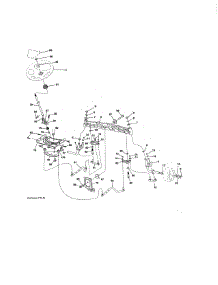 Steering Assembly parts for Craftsman Front-Engine Lawn Tractor 917204010 from AppliancePartsPros.com