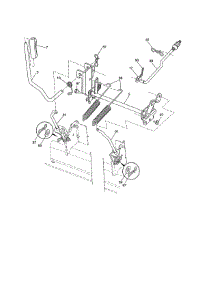 Lift Assembly parts for Craftsman Front-Engine Lawn Tractor 917204011 from AppliancePartsPros.com