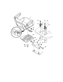 Seat Assembly parts for Craftsman Front-Engine Lawn Tractor 917204011 from AppliancePartsPros.com