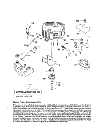 Engine parts for Craftsman Front-Engine Lawn Tractor 917204020 from AppliancePartsPros.com