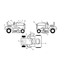Decals parts for Craftsman Front-Engine Lawn Tractor 917204020 from AppliancePartsPros.com