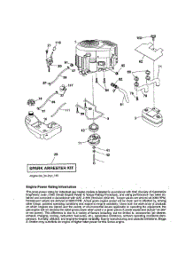 Engine parts for Craftsman Front-Engine Lawn Tractor 917204021 from AppliancePartsPros.com
