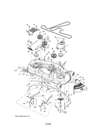 Mower Deck parts for Craftsman Front-Engine Lawn Tractor 917204030 from AppliancePartsPros.com