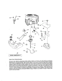 Engine parts for Craftsman Front-Engine Lawn Tractor 917204031 from AppliancePartsPros.com