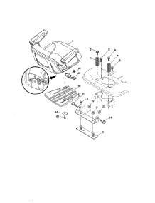 Seat parts for Craftsman Front-Engine Lawn Tractor 917204031 from AppliancePartsPros.com