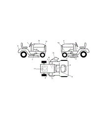Decals parts for Craftsman Front-Engine Lawn Tractor 917204040 from AppliancePartsPros.com