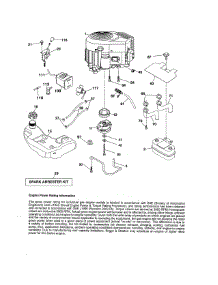 Engine parts for Craftsman Front-Engine Lawn Tractor 917204041 from AppliancePartsPros.com