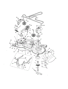 Mower Deck parts for Craftsman Front-Engine Lawn Tractor 917204070 from AppliancePartsPros.com