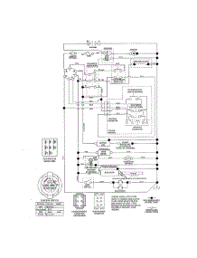 Schematic Diagram parts for Craftsman Front-Engine Lawn Tractor 917204070 from AppliancePartsPros.com