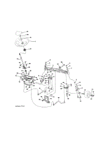 Steering Assembly parts for Craftsman Front-Engine Lawn Tractor 917204080 from AppliancePartsPros.com