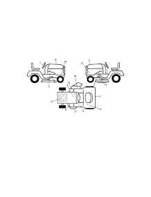 Decals parts for Craftsman Front-Engine Lawn Tractor 917204080 from AppliancePartsPros.com