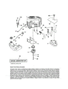 Engine parts for Craftsman Front-Engine Lawn Tractor 917204081 from AppliancePartsPros.com