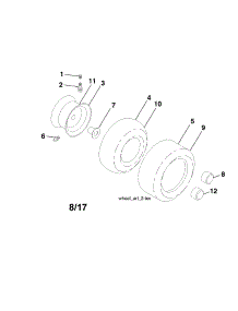 Wheels & Tires parts for Craftsman Front-Engine Lawn Tractor 917204081 from AppliancePartsPros.com