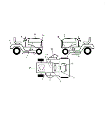Decals parts for Craftsman Front-Engine Lawn Tractor 917204090 from AppliancePartsPros.com