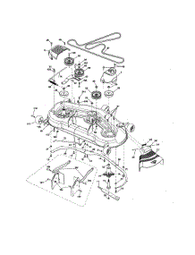 Mower Deck parts for Craftsman Front-Engine Lawn Tractor 917204092 from AppliancePartsPros.com