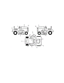 Decals parts for Craftsman Front-Engine Lawn Tractor 917204092 from AppliancePartsPros.com